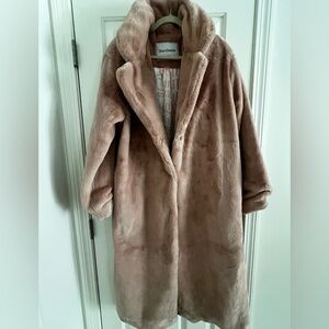 Juicy Couture Plush Pink Teddy Jacket, mid length, size L/XL